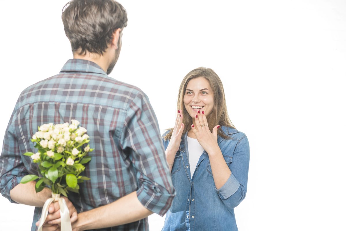 Romantic flower surprise gift Toronto Eden Carnation